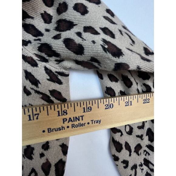 Susan Graver Cardigan Sweater Button Front Animal Leopard Print Sequin Med - Picture 4 of 9